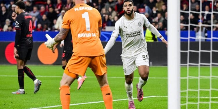 Saibari’s sizzler earns PSV Champions League draw in Leverkusen