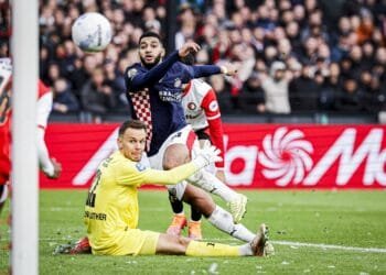 Saibari hat-trick puts PSV level with league leaders Feyenoord