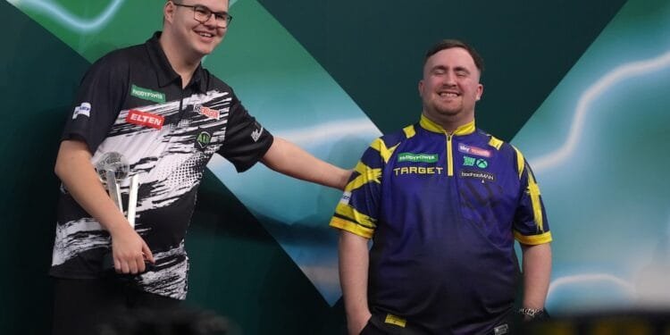 No world darts title for Gian van Veen as Luke Littler wins 7-1