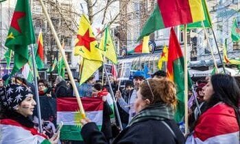 Opstootje bij pro-Koerdische demonstratie in Amsterdam