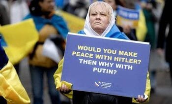 Ruim 600 mensen bij herdenking begin oorlog Oekraïne