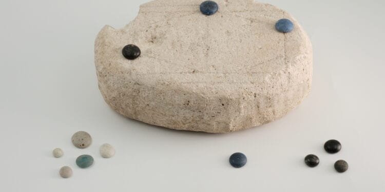 Stone is Roman gameboard and AI has worked out the rules