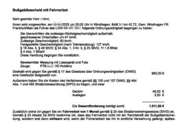 Bijna 1000 euro boete krijgen bij 7 km te hard rijden, hoe kan dat?
