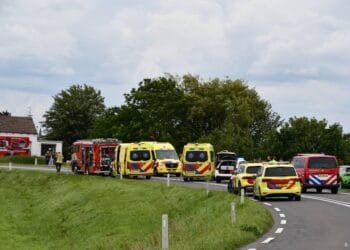 Bloemen op plek van ongeluk omgekomen kinderen in Zeeland